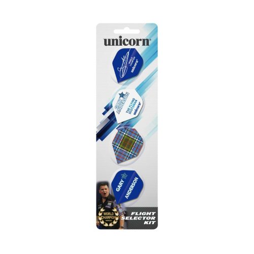 Set šipkových letek Unicorn Gary Anderson flight selector