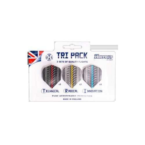 Letky na šipky Harrows Tri Pack Supergrip, 9ks multipack