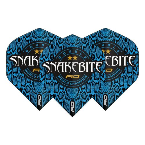 Letky na šipky Red Dragon Hardcore Peter Wright Snakebite, Blue Skin