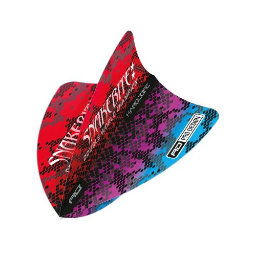 Letky na šipky Red Dragon Freestyle Peter Wright Snakebite Multi Snakeskin, 100 mikronové