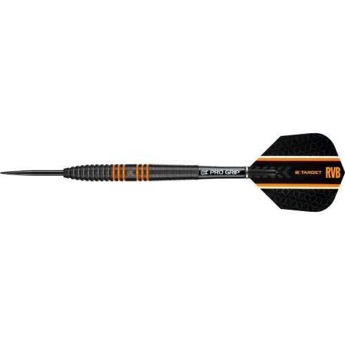 Šipky Target steel Raymond van Barneveld 26g, 80% wolfram RVB, černé