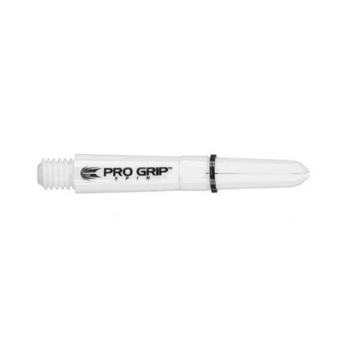 Násadky na šipky TARGET Pro Grip Spin otočné bílé, krátké, 34 mm, 9 ks