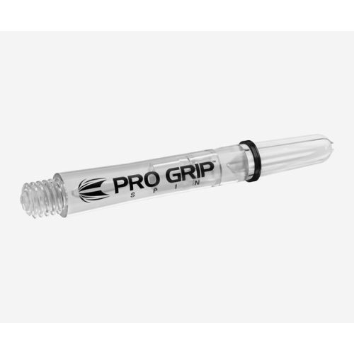 Násadky na šipky TARGET Pro Grip Spin otočné průhledné, krátké, 34 mm, 9 ks