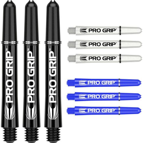 Násadky na šipky TARGET Pro Grip 41mm, černé, bílé, modré, multi-pack